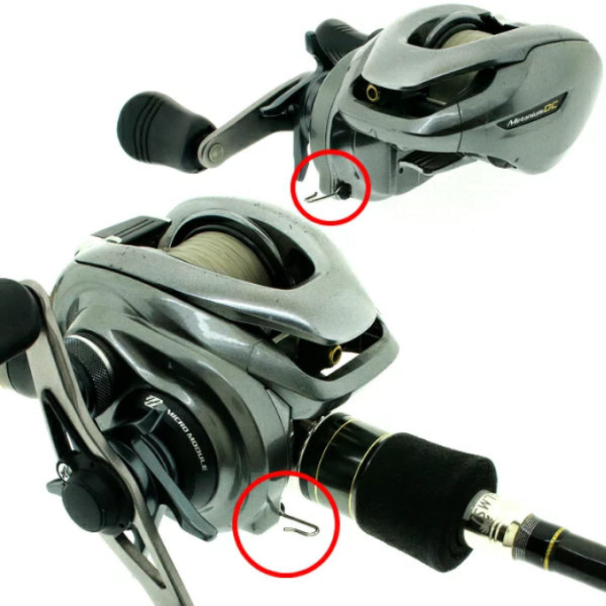 G-nius project LURE & HOOK KEEPER For Baitcasting BLACK