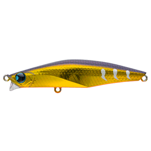POP SEA CREW BANQ 82S HEAVY 82mm : 22g Sinking #007 AMBER GOLD FINISH