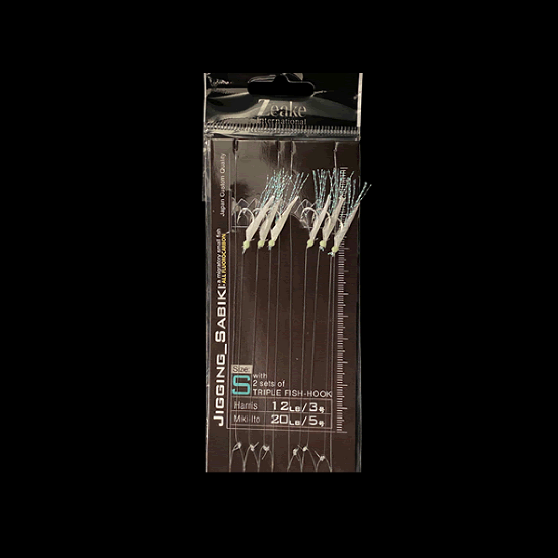 Zeake JIGGING SABIKI SET #3 : S (2 sets/pack) AURORA TINSEL fishing terminal tackle