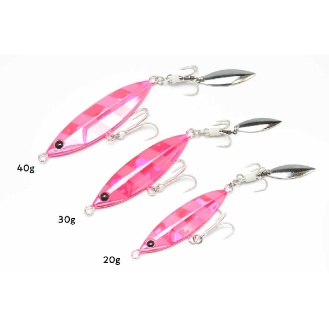 Zeake B_ZAPPER 40g 67mm : 40g BZ001 SILVER GLOW BAIT saltwater fishing lure — photo 2