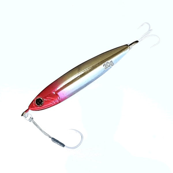 Zeake Z SARDINE 20g ZS122 PINK HEAD ALUMINUM UV ZEBRA saltwater fishing lure