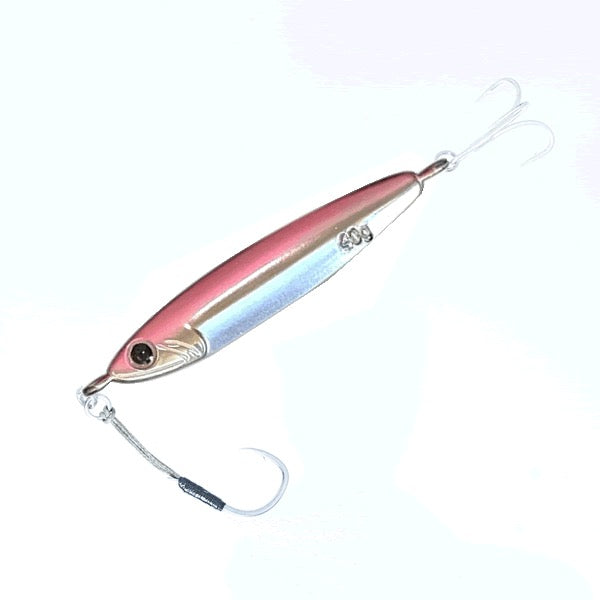 Zeake Z SARDINE 40g ZS128 ALUMINUM UV PINK GLOW saltwater fishing lure