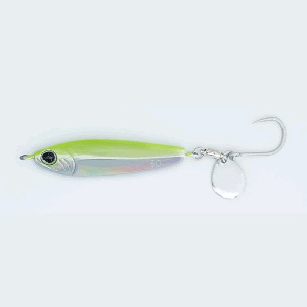 Zeake F SARDINE BLADE TUNE 60g FSB206 CB FULL PLATED GLOW UV saltwater fishing lure