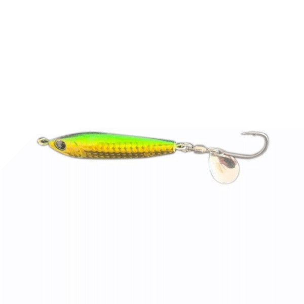 Zeake F SARDINE BLADE TUNE 60g FSB208 GREEN GOLD GLOW UV saltwater fishing lure