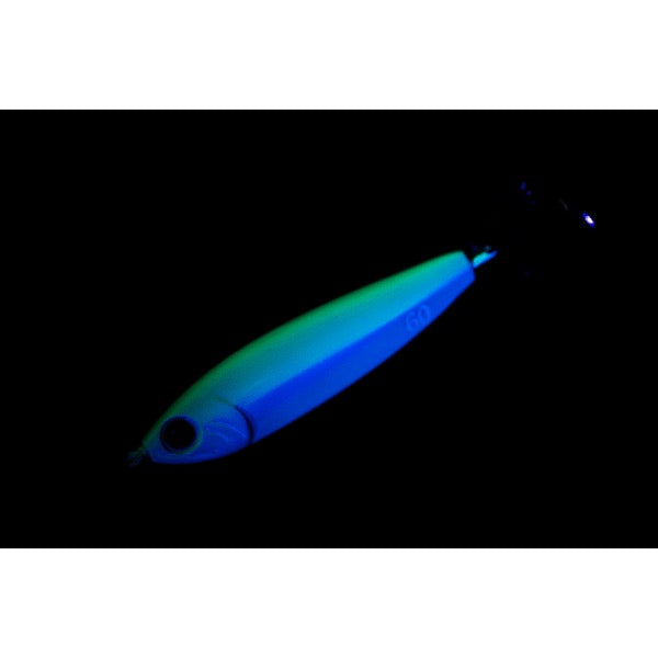 Zeake F SARDINE BLADE TUNE 80g FSB206 CB FULL PLATED GLOW UV saltwater fishing lure — photo 2