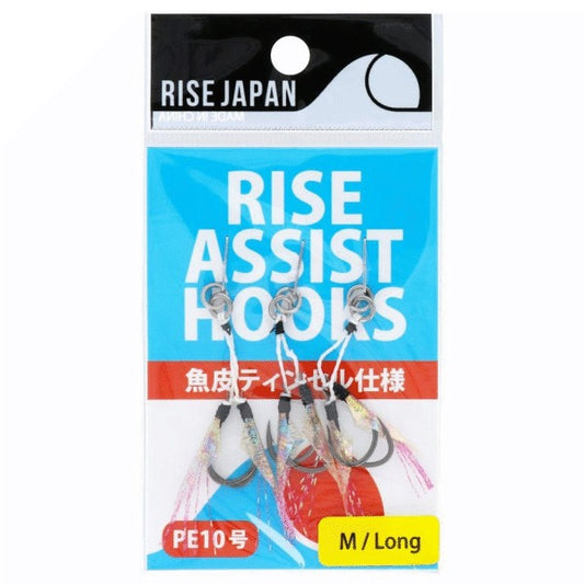 RISE JAPAN RISE ASSIST HOOK LONG M (3 pcs/pack) fishing terminal tackle — photo 2