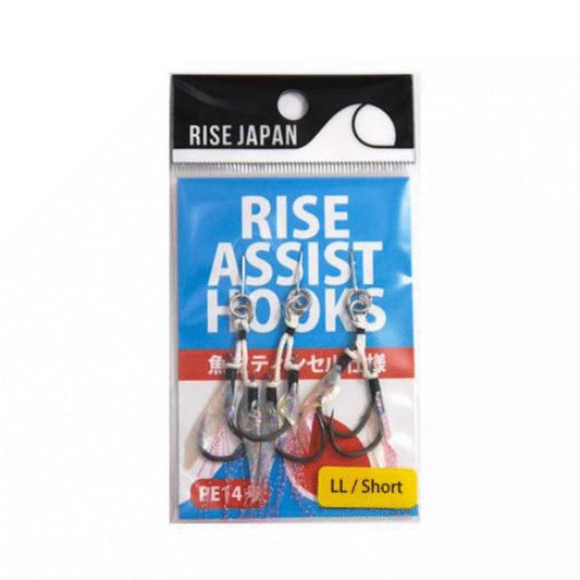 RISE JAPAN RISE ASSIST HOOK SHORT LL (3 pcs/pack) fishing terminal tackle — photo 2