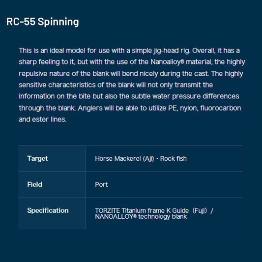 Ripple Fisher Real Crescent RC-55 Spinning (2 pieces, Spinning)