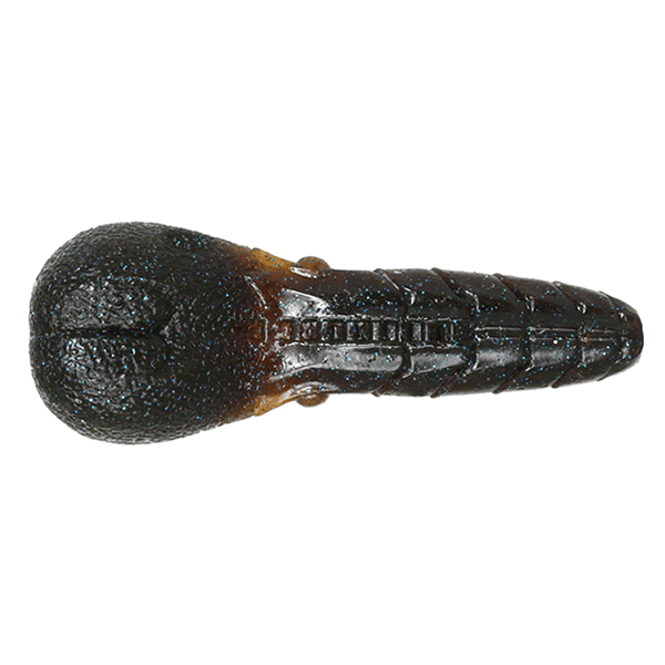 issei AK PUNCH 3.3" (5 pcs/pack) #65 DARK PUMPKIN BLUE FLAKE freshwater fishing lure