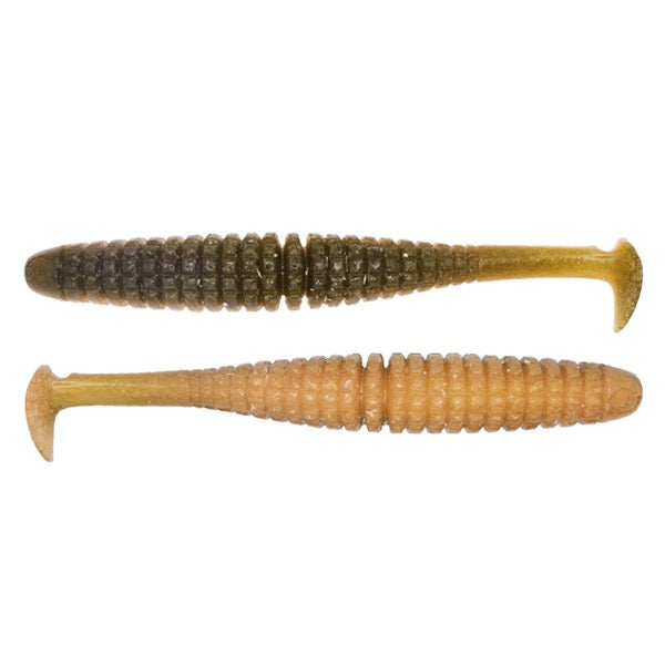 issei Caramel Shad 5.0" (6 pcs/pack) #72 AK SHAD (GOLD)