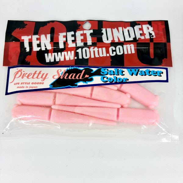 TEN FEET UNDER PRETTY SHAD SW 3.6" (6 pcs/pack) #2 PINK
