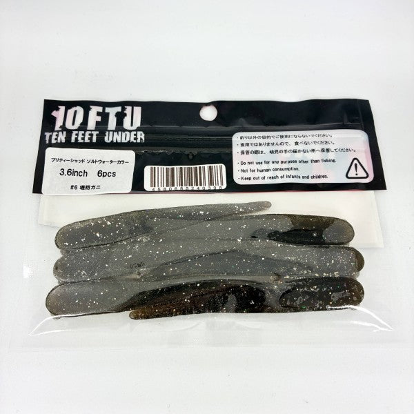 TEN FEET UNDER PRETTY SHAD SW 3.6" (6 pcs/pack) #6 TEIBOU GANI