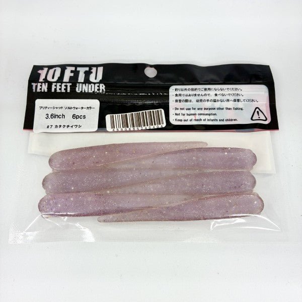 TEN FEET UNDER PRETTY SHAD SW 3.6" (6 pcs/pack) #7 KATAKUCHI IWASHI