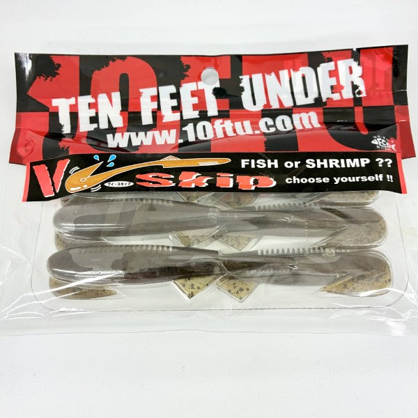 TEN FEET UNDER V-Skip 4.8" (6 pcs/pack) #3 GREEN PUMPKIN PEPPER