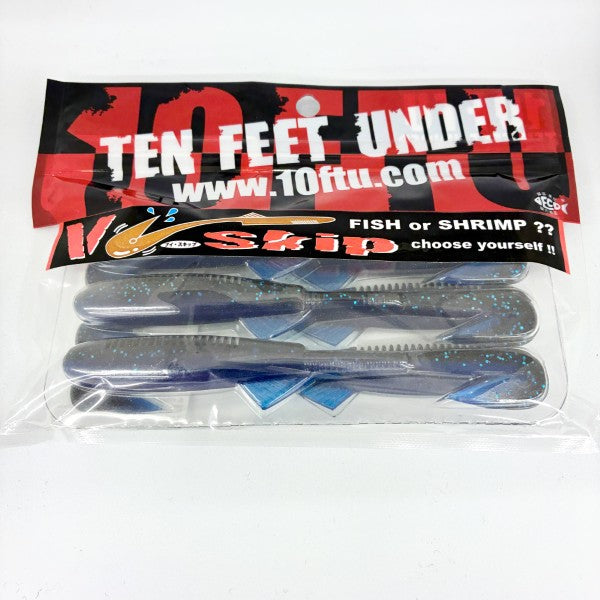 TEN FEET UNDER V-Skip 4.8" (6 pcs/pack) #11 BLACK & BLUE