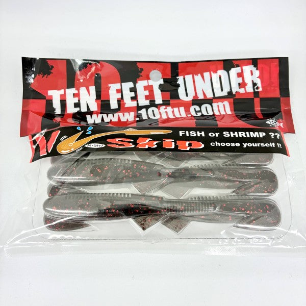 TEN FEET UNDER V-Skip 4.8" (6 pcs/pack) #12 BLACK NEON