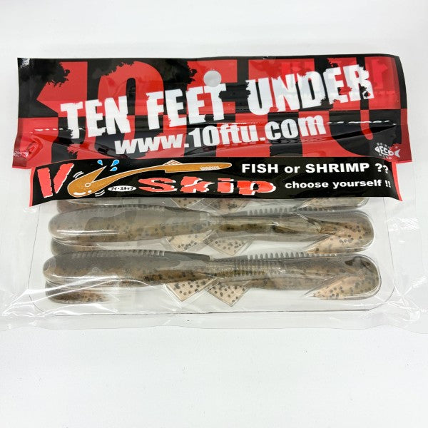 TEN FEET UNDER V-Skip 4.8" (6 pcs/pack) #23 ARABAMA CLAW
