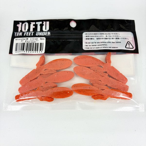 TEN FEET UNDER MICROTTER SW 2.5" (6 pcs/pack) #1 ORANGE PEPPER