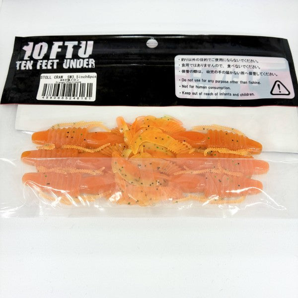 TEN FEET UNDER STOLL CRAW SW 3.5" (6 pcs/pack) #6 YUBARI MERON