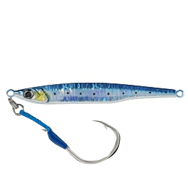 REAL FISHER URUME JIG 200g SARDINE BLUE saltwater fishing lure