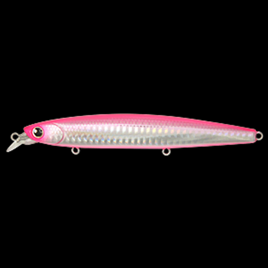 LONGIN HI-STANDARD 120S 120mm : 21g SINKING SILVER PINK SAND saltwater fishing lure