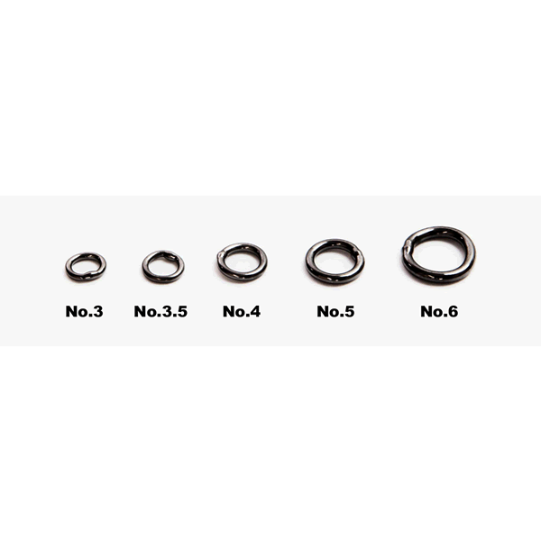 Boggy WELDED RING ECONOMY PACK No.6 (30 pcs/pack) fishing terminal tackle