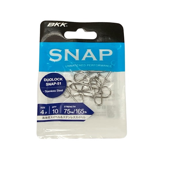 BKK DUOLOCK SNAP-51 #1 (12 pcs/pack) fishing terminal tackle