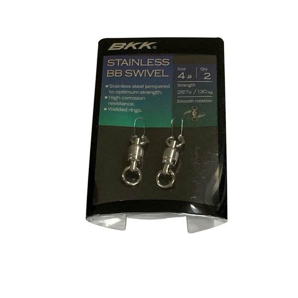 BKK STAINLESS BB SWIVEL #00 (2 pcs/pack) - Britannic Trade