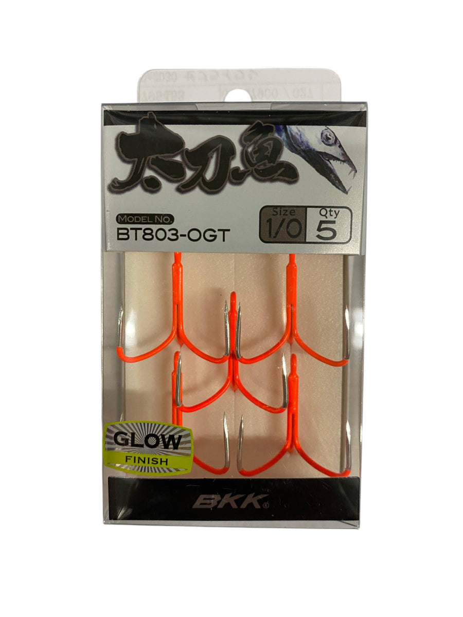BKK BT803-OGT #3/0 (4pcs/pack) Orange Glow fishing terminal tackle