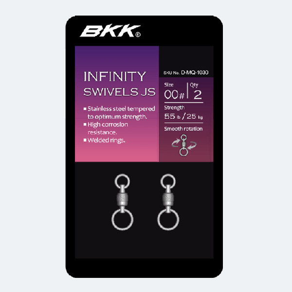 BKK STAINLESS BB SWIVEL JS #1 (2 pcs/pack) fishing terminal tackle — photo 2