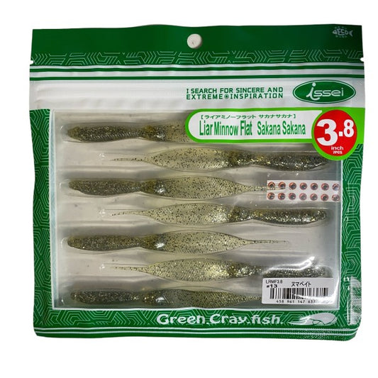 issei LIAR MINNOW FLAT SAKANA SAKANA 3.8" (7 pcs/pack) #13 NUMA BAIT freshwater fishing lure — photo 2