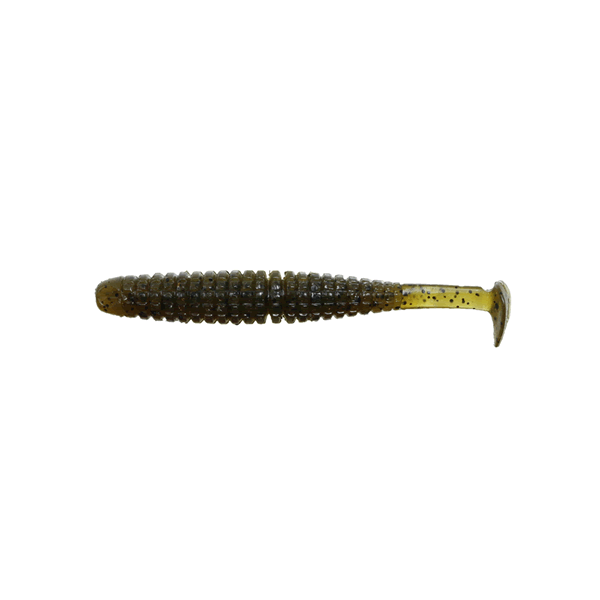 issei CARAMEL SHAD 2.6" (7 pcs/pack) #07 GREEN PUMPKIN freshwater fishing lure