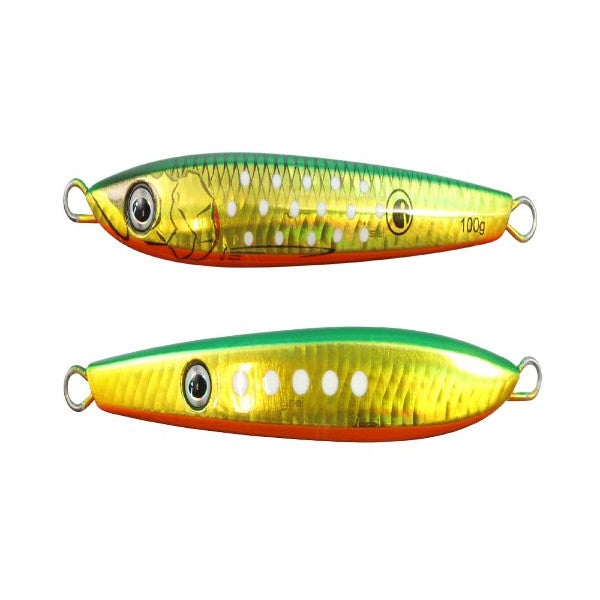 issei UMITARO NEKO METAL SAKURAMASU SP 120g #045 GREEN ORANGE GOLD DOT GLOW saltwater fishing lure