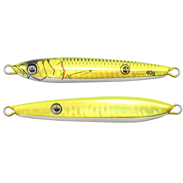 issei MITARO NEKO METAL BIWA MASU SP 50g #047 GOLD CHART GLOW freshwater fishing lure