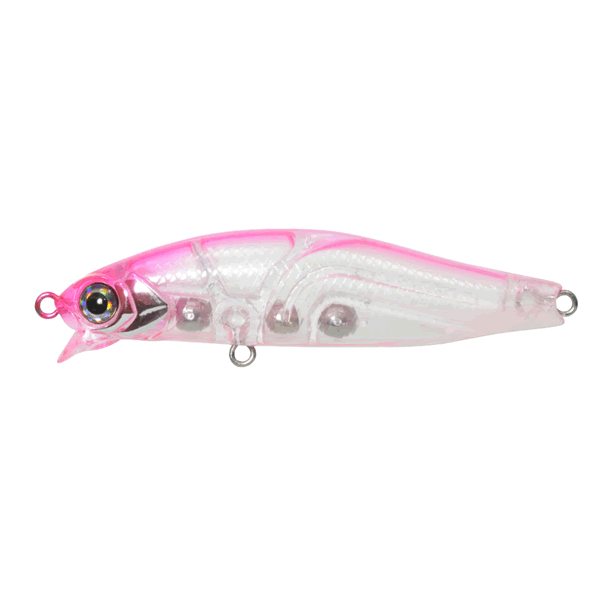 issei UMITARO AME MINNOW 55MR-SF 55mm : 3.8g Slow Froating #003 PINK BACK TAIL GLOW saltwater fishing lure