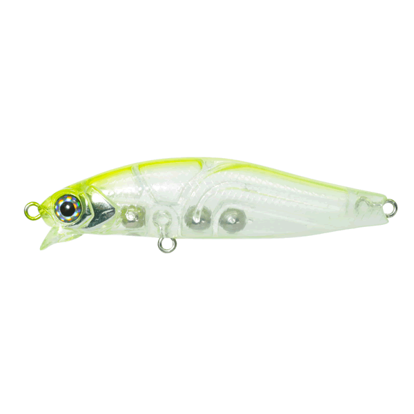 issei UMITARO AME MINNOW 55MR-SS 55mm : 3.9g Slow Sinking #004 CHART BACK TAIL GLOW saltwater fishing lure