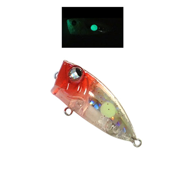 RUDIE'S MEBA POPPER Z 35mm : 3.5g RED SPOT GLOW