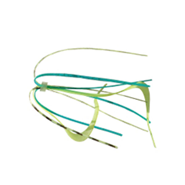 RUDIE'S GYOSHI RABA RUBBER NECKTIE (2 pcs/bag) CHART / ZEBRA YELLOW saltwater fishing lure