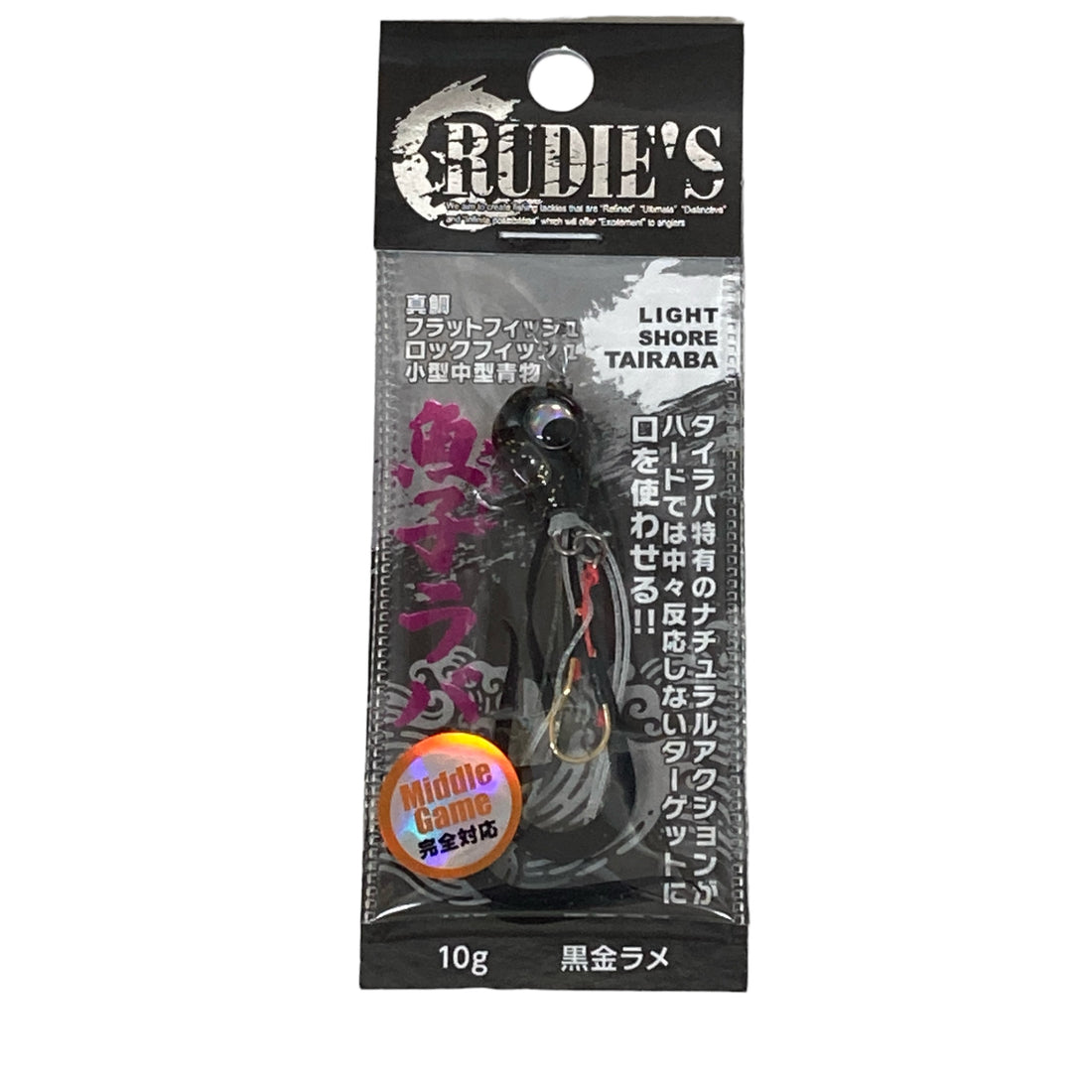 RUDIE'S GYOSHI RABA 10g KURO KIN RAME saltwater fishing lure — photo 2