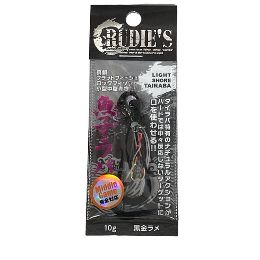 RUDIE'S GYOSHI RABA 10g KURO KIN RAME saltwater fishing lure — photo 2