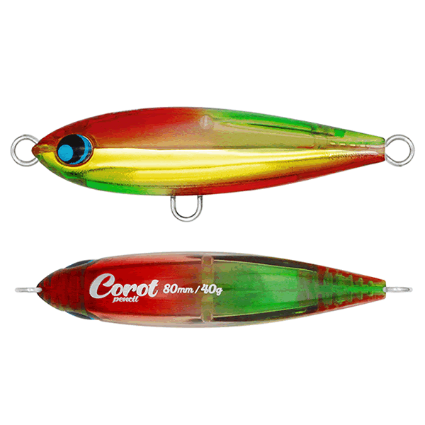 UROCO COROT PENCIL 80 80mm, 40g Sinking #004UV CLEAR/HALF ALUMINUM/LUSTER saltwater fishing lure