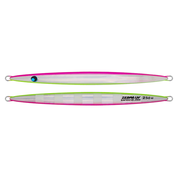 UROCO UROCO JIG 250g #507UVZ PINK CHART SHELL/UV ZEBRA