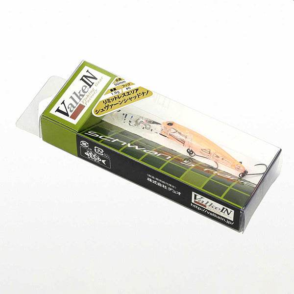 VALKEIN SCHWAN S nano 50mm : 1.9g Floating M075 MT GREEN SPLASH GLOW - Britannic Trade