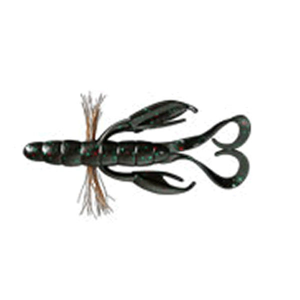 Bait Breath BYS CRAW PORTLY Feco 3" (7 pcs/pack) #154B BLACK / GREEN RED freshwater fishing lure