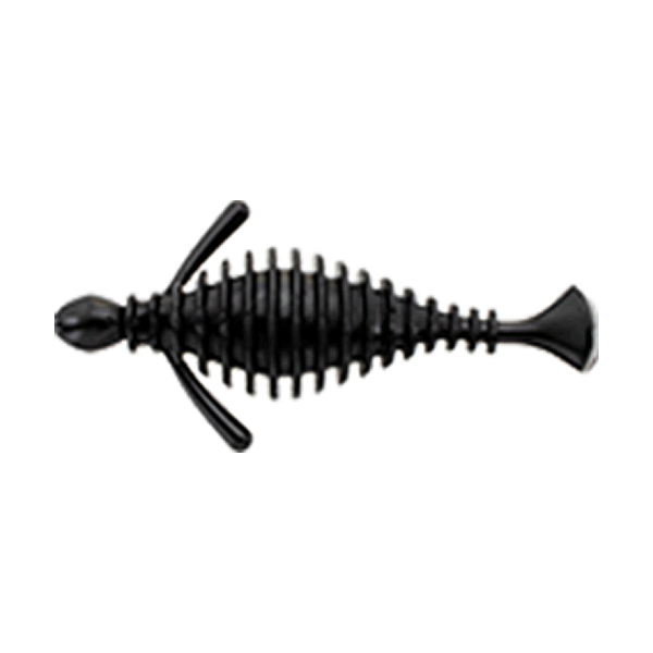 Bait Breath BIG RUI 3.5" (8 pcs/pack) #003 BLACK freshwater fishing lure