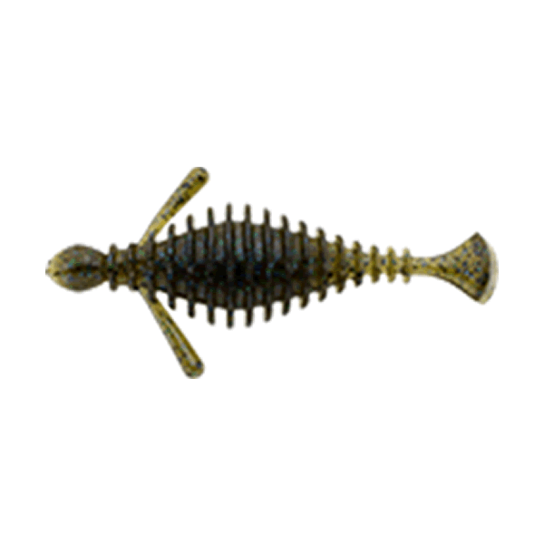 Bait Breath BIG RUI 3.5" (8 pcs/pack) #735 DARK GRIPAN / BLUE G freshwater fishing lure