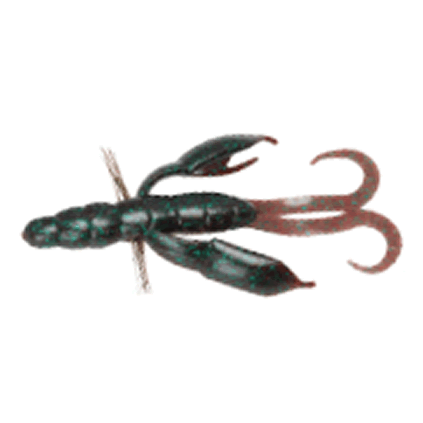 Bait Breath BYS CRAW PORTLY Feco 4" (6 pcs/pack) #156B JUMBAG / GREEN