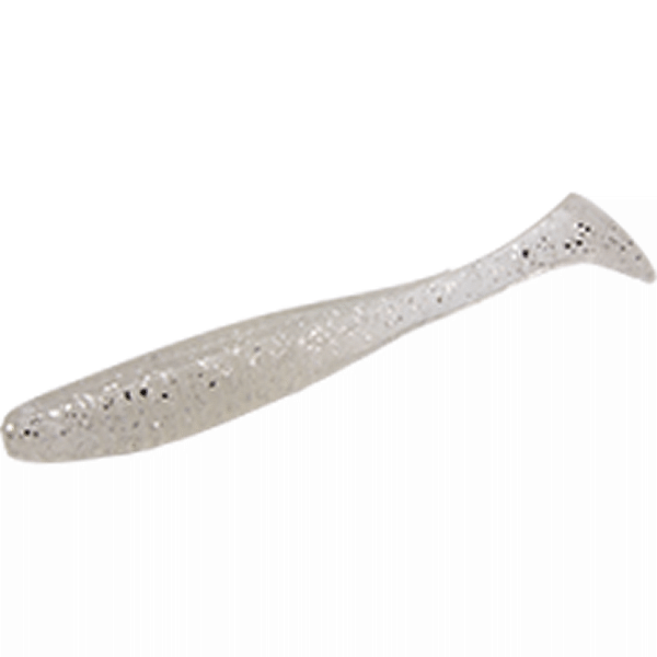 Bait Breath EGG TAIL SHAD 2.8 Feco (8 pcs/pack) #123 CLEAR WHITE / SILVER saltwater fishing lure