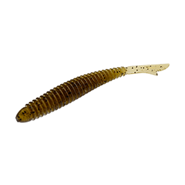 Bait Breath Fish Tail RINGER 3.5" (7 pcs/pack) #817 DARK GREEN PUMPKIN / SEED freshwater fishing lure