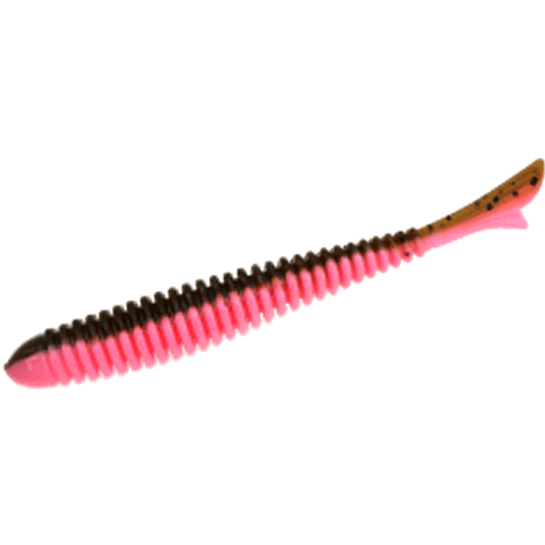 Bait Breath Fish Tail RINGER 3.5" (7 pcs/pack) #937 GR PUMPKIN / PINK (TWO-TONE) freshwater fishing lure
